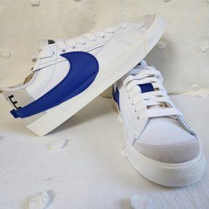 Nike Men Blazer Low 77 Jumbo White Old Royal (10)
